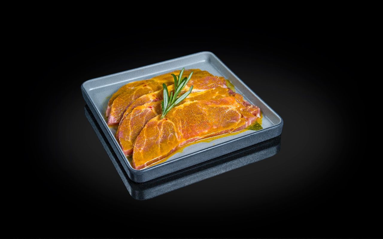 Cerdo ibérico con curry